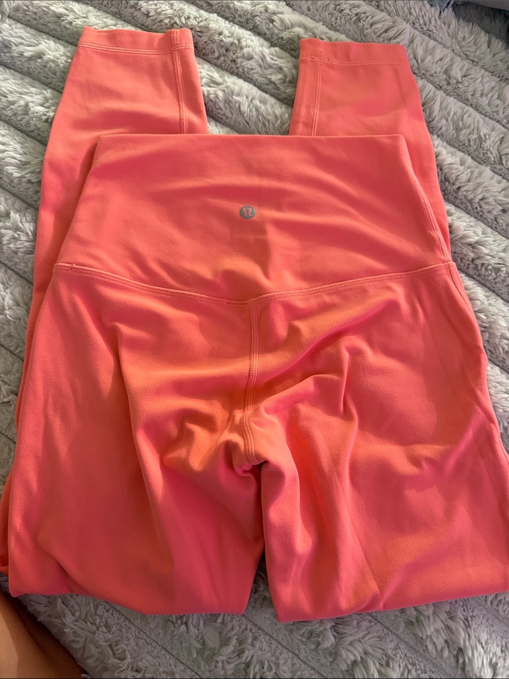 Coral pink lululemon leggings